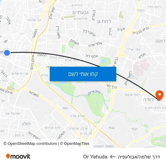 מפת דרך שלמה/אבולעפיה לOr Yehuda