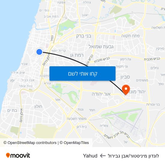 מפת לונדון מיניסטור/אבן גבירול לYahud