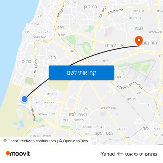 מפת מתחם יס פלאנט לYahud