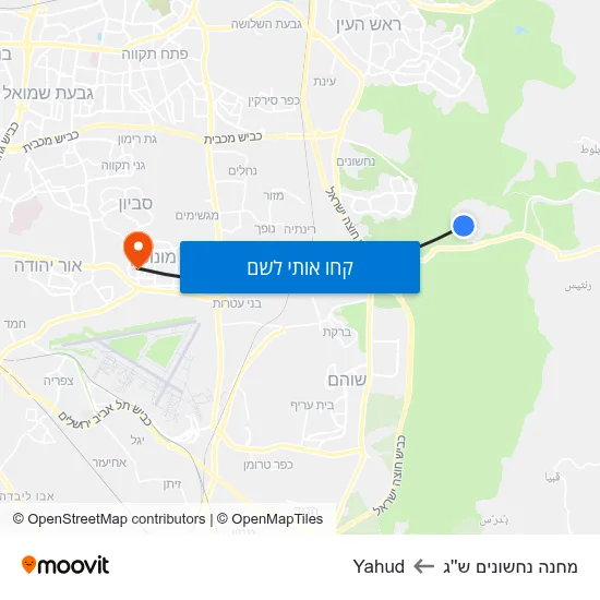 מפת מחנה נחשונים ש''ג לYahud