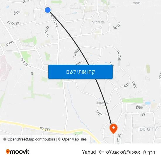 מפת ספורטק/לוי אשכול לYahud