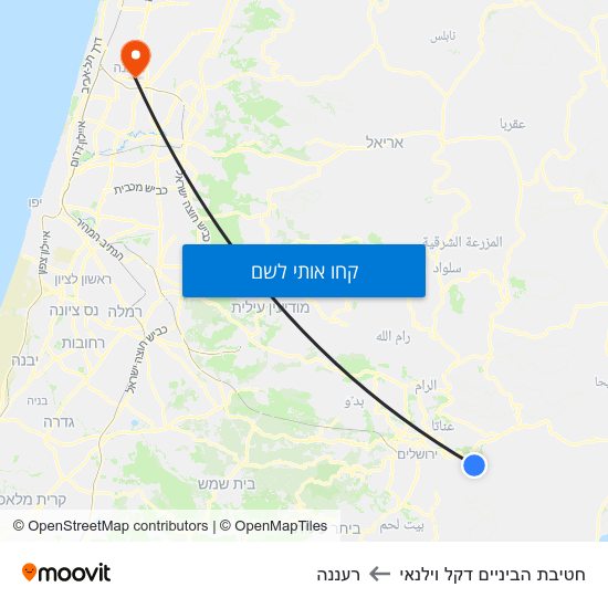 מפת חטיבת הביניים דקל וילנאי לרעננה