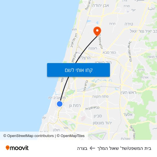 מפת בית המשפט/שד' שאול המלך לבצרה