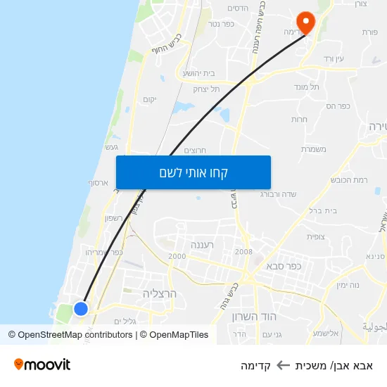 מפת אבא אבן/ משכית לקדימה