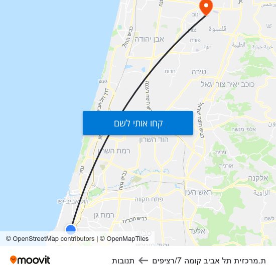 מפת ת.מרכזית תל אביב קומה 7/רציפים לתנובות