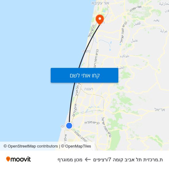 מפת ת.מרכזית תל אביב קומה 7/רציפים למכון ממוגרף