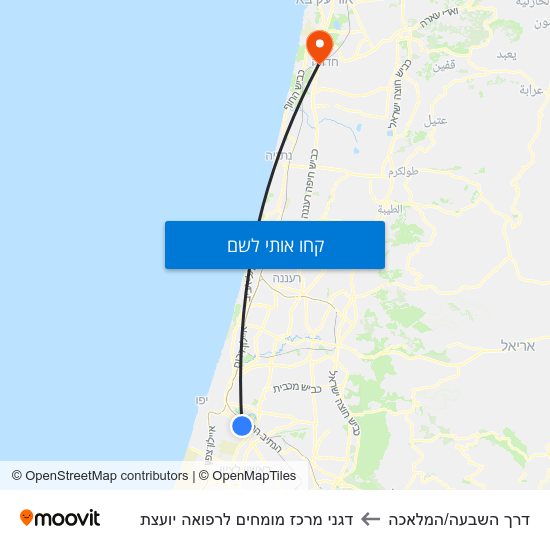 מפת דרך השבעה/המלאכה לדגני מרכז מומחים לרפואה יועצת