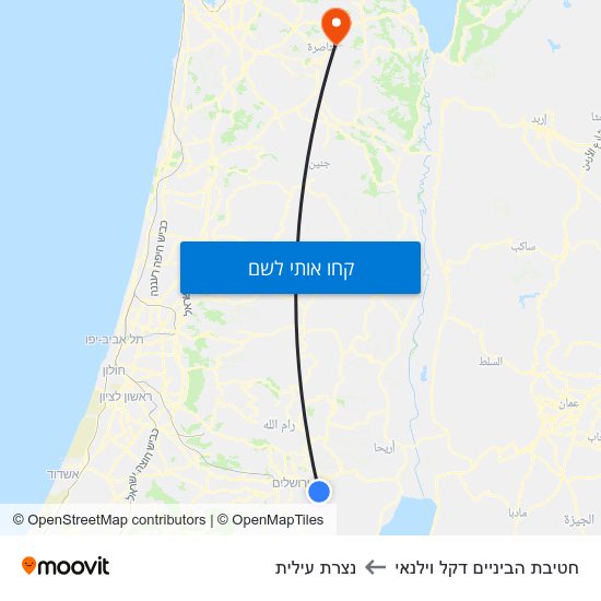 מפת חטיבת הביניים דקל וילנאי לנצרת עילית