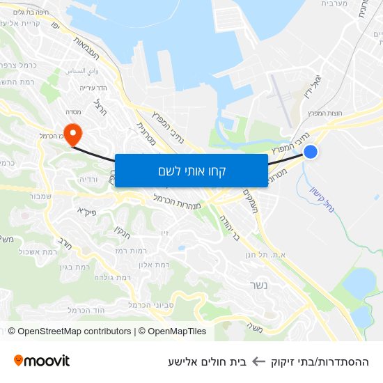 מפת ההסתדרות/בתי זיקוק לבית חולים אלישע