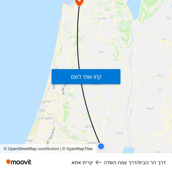 מפת דרך הר הבית/דרך צמח השדה לקרית אתא