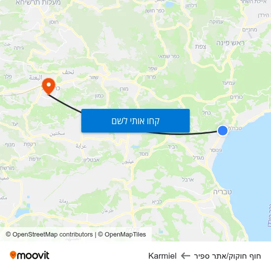 מפת חוף חוקוק/אתר ספיר לKarmiel