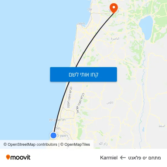 מפת מתחם יס פלאנט לKarmiel