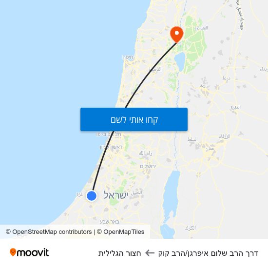 מפת דרך הרב שלום איפרגן/הרב קוק לחצור הגלילית