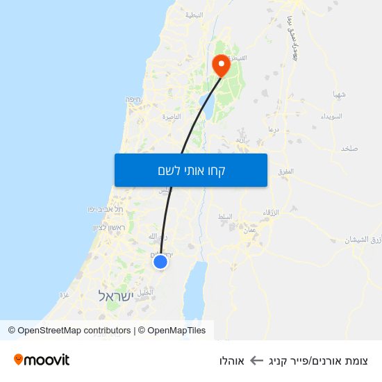 מפת צומת אורנים/פייר קניג לאוהלו