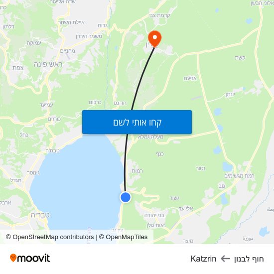 מפת חוף לבנון לKatzrin