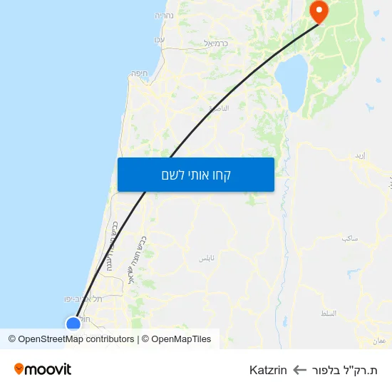 מפת ת.רק''ל בלפור לKatzrin