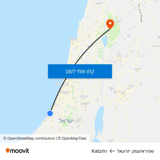 מפת שפירא/עמק יזרעאל לKatzrin