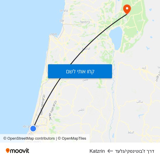 מפת דרך ז'בוטינסקי/גלעד לKatzrin
