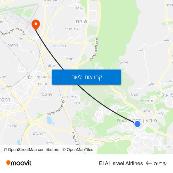 מפת עירייה לEl Al Israel Airlines