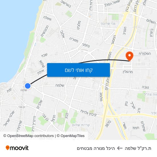 מפת ת.רק''ל שלמה להיכל מנורה מבטחים