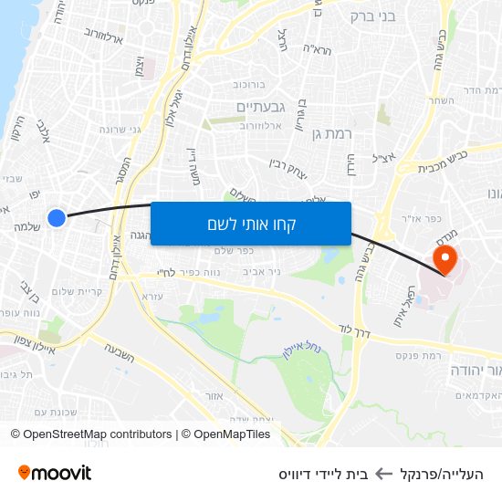 מפת העלייה/פרנקל לבית ליידי דיוויס