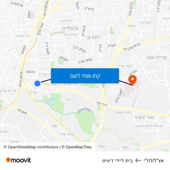 מפת אצ''ל/לח''י לבית ליידי דיוויס