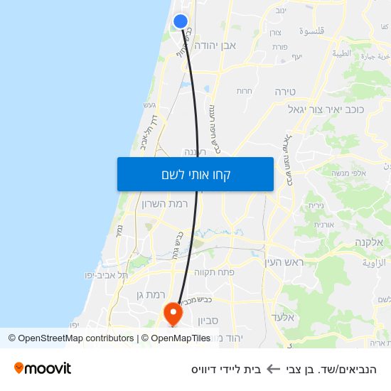 מפת הנביאים/שד. בן צבי לבית ליידי דיוויס