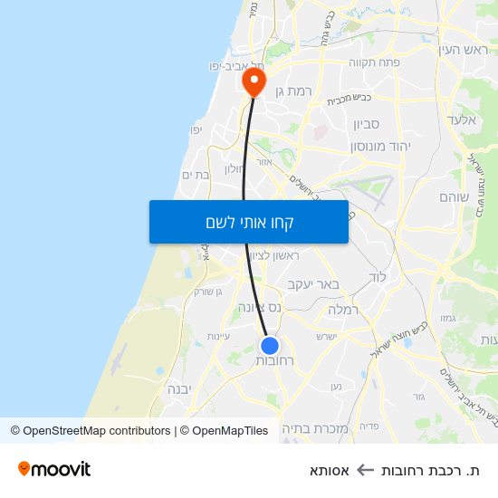 מפת ת. רכבת רחובות לאסותא