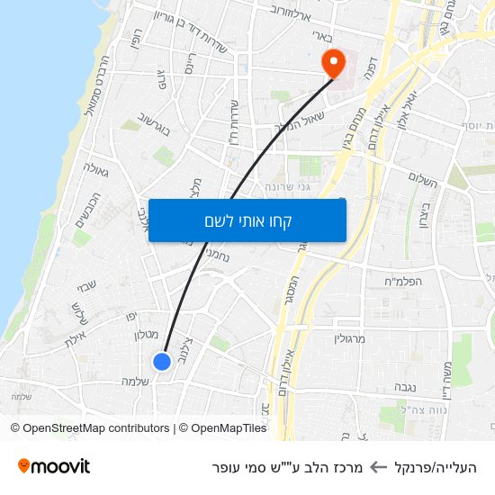 מפת העלייה/פרנקל למרכז הלב ע""ש סמי עופר