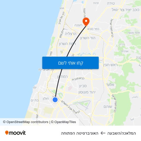 מפת המלאכה/השבעה להאוניברסיטה הפתוחה