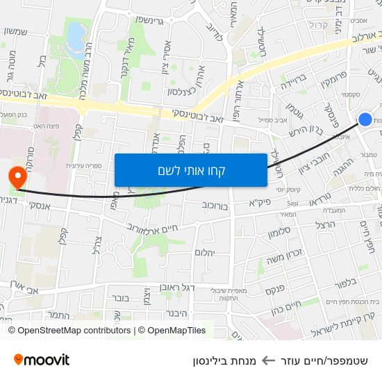 מפת שטמפפר/חיים עוזר למנחת בילינסון