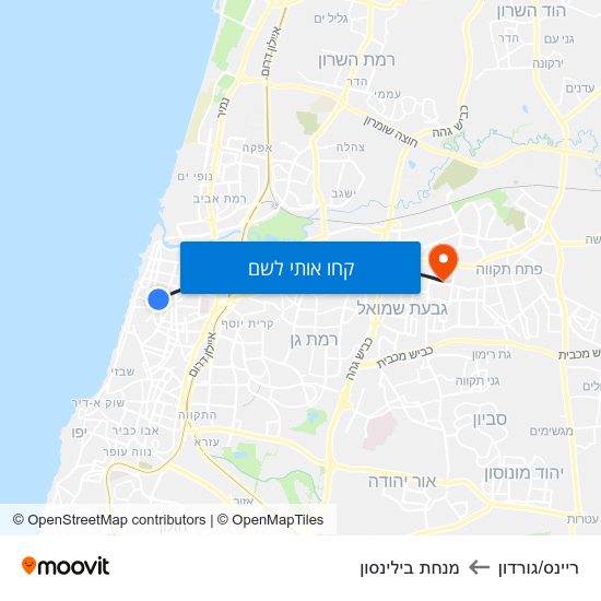 מפת ריינס/גורדון למנחת בילינסון