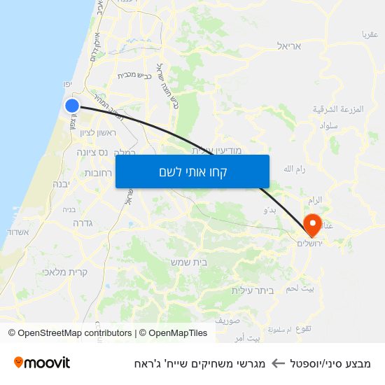 מפת מבצע סיני/יוספטל למגרשי משחיקים שייח' ג'ראח