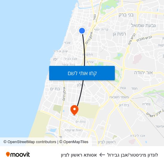 מפת לונדון מיניסטור/אבן גבירול לאסותא ראשון לציון