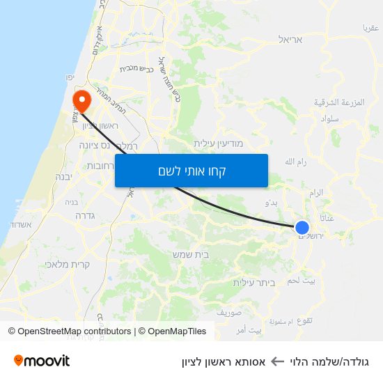 מפת גולדה/שלמה הלוי לאסותא ראשון לציון
