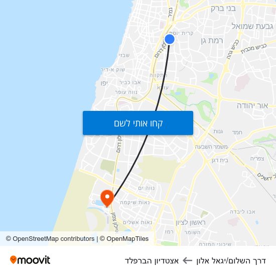 מפת דרך השלום/יגאל אלון לאצטדיון הברפלד