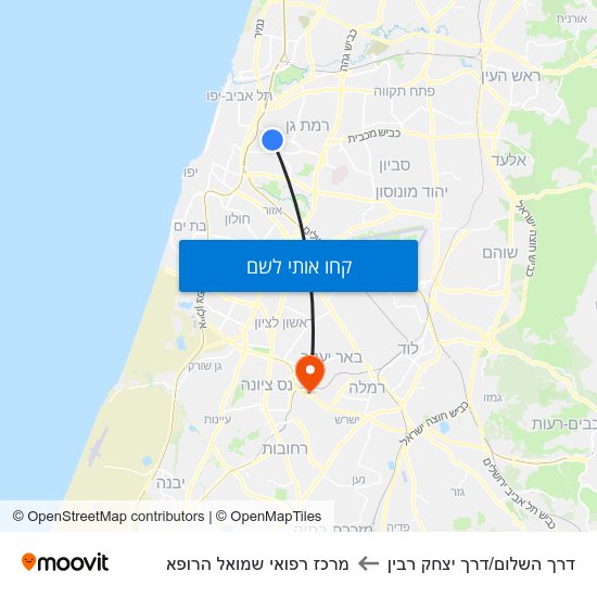 מפת דרך השלום/דרך יצחק רבין למרכז רפואי שמואל הרופא