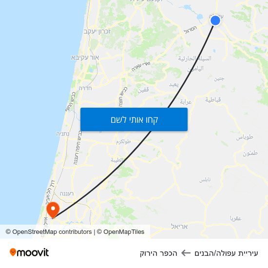 מפת עיריית עפולה/הבנים להכפר הירוק