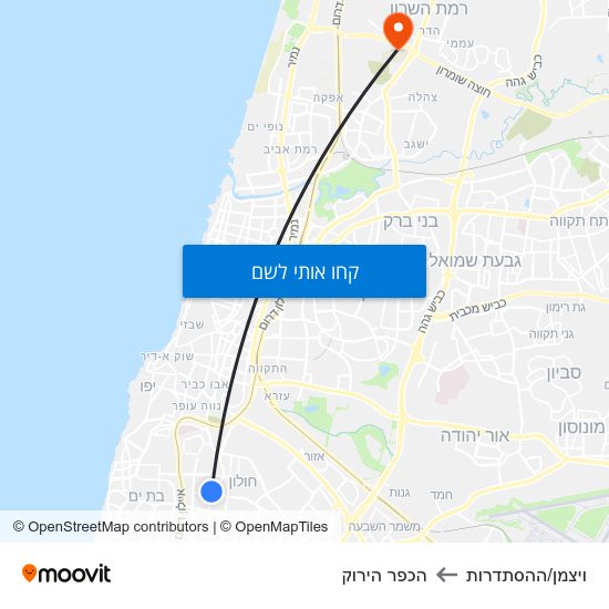 מפת ויצמן/ההסתדרות להכפר הירוק