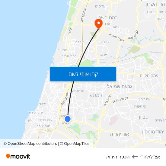 מפת אצ''ל/לח''י להכפר הירוק