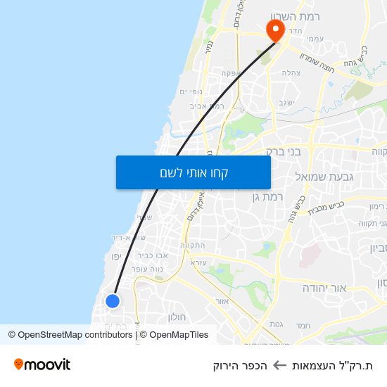 מפת ת.רק''ל העצמאות להכפר הירוק