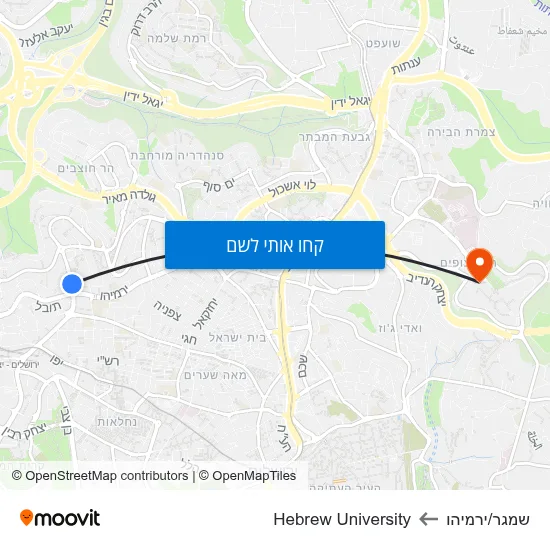 מפת שמגר/ירמיהו לHebrew University