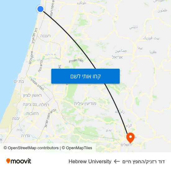 מפת דוד רזניק/החפץ חיים לHebrew University