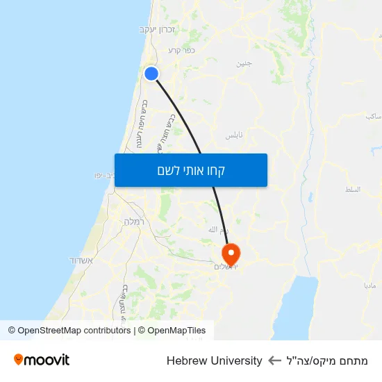 מפת מתחם מיקס/צה''ל לHebrew University