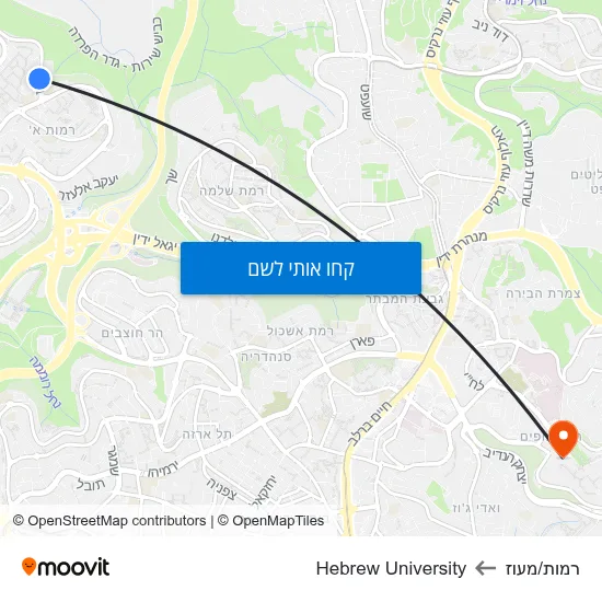 מפת רמות/מעוז לHebrew University