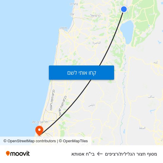 מפת מסוף חצור הגלילית/רציפים לבי"ח אסותא