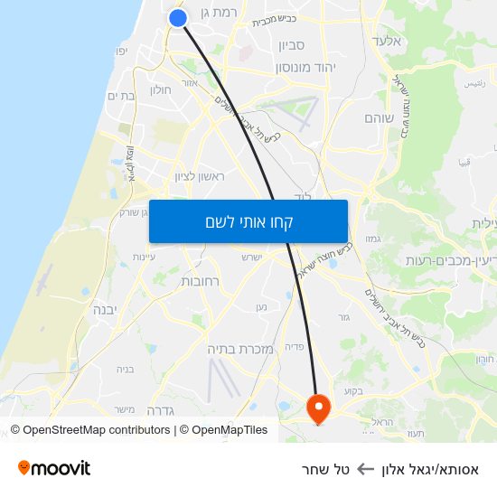 מפת אסותא/יגאל אלון לטל שחר