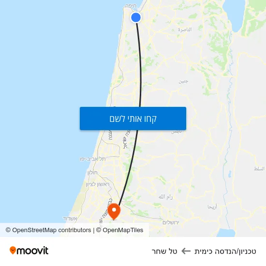 מפת טכניון/הנדסה כימית לטל שחר