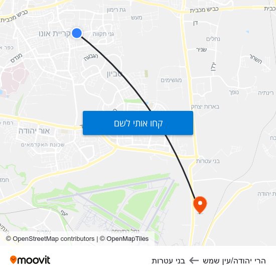 מפת הרי יהודה/עין שמש לבני עטרות