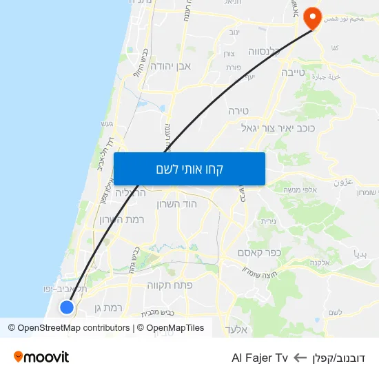 מפת דובנוב/קפלן לAl Fajer Tv